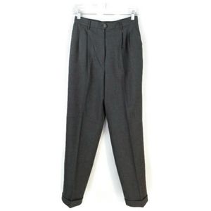 Giorgio's of Palm Beach Heathered Gray Wool Blend Career Dress Pants Womens 6